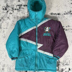 Vintage NHL Ducks Anaheim Kid's Hockey Winter Coat